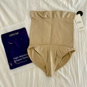 Shapermint High-Waisted Shaper Panty - Set of Two- sz XL/2XL Empetua Nude NWT